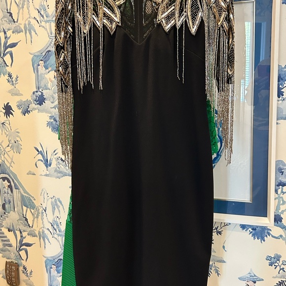 Aidan Mattox Black Cocktail Beaded Dress - Picture 12 of 12